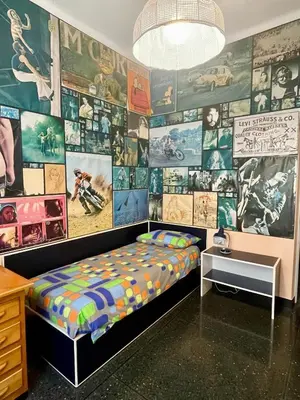 Letto o letti in una camera di 050 - Villa Genny Appartamento Lauro