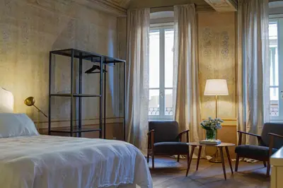 Letto o letti in una camera di Palazzo Glori 6