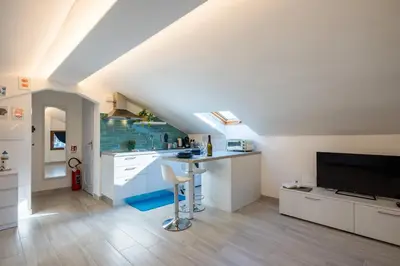 Cucina o angolo cottura di Mansarda al mare
