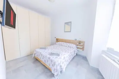 Letto o letti in una camera di [Portofino] Appartamento a un passo dal mare - Free Wi-Fi