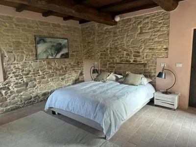 Letto o letti in una camera di Agriturismo Mulino in Pietra