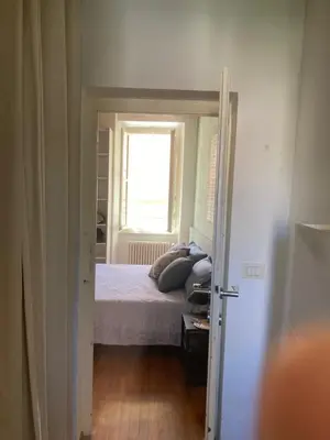 Letto o letti in una camera di Borgo Riccio