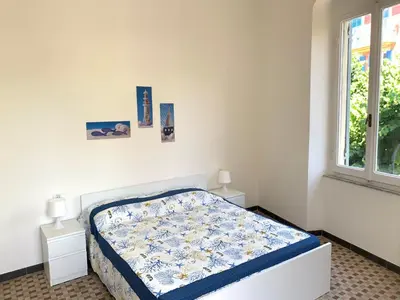 Letto o letti in una camera di Oliver sulla via del mare
