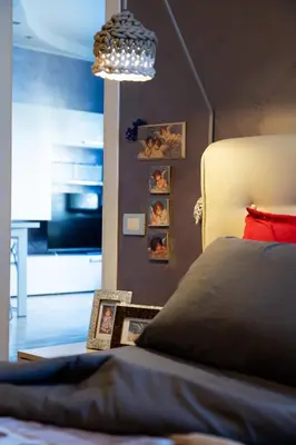 Letto o letti in una camera di Appartamento a Modena, comodo a tutti i servizi