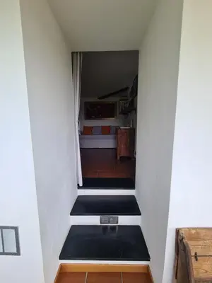 Letto o letti in una camera di Castrusso il Frantoio di Rapallo by PortofinoVacanze