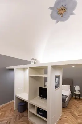 TV o dispositivi per l'intrattenimento presso Palazzo Liberati Apartments - Manu Maison