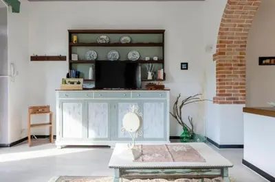 Area soggiorno di Le Rose di Villa Vittoria nel verde a pochi minuti di auto dalle spiagge