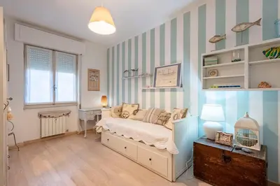 Area soggiorno di JOIVY Stylish flat with balcony near Rapallo Castle