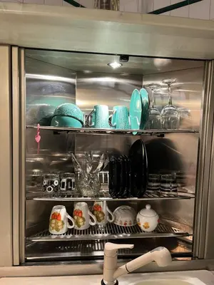 Cucina o angolo cottura di Loft Albinelli Wi-Fi e parcheggio gratis in centro