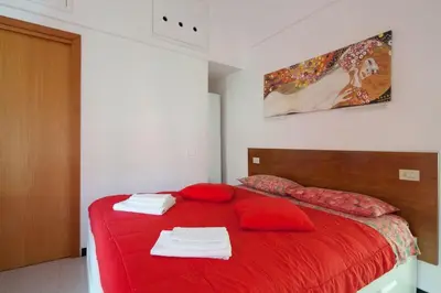Letto o letti in una camera di Beatrice Nel centro di Levanto