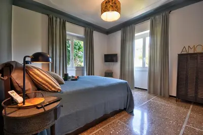 Letto o letti in una camera di Cosy Home Riviera Wi-fi, AC, terrace 3 BDR