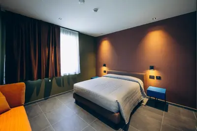 Letto o letti in una camera di R&D Mucca Argentina