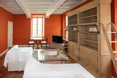 TV o dispositivi per l'intrattenimento presso Charme and relax in downtown Parma