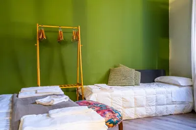 Letto o letti in una camera di L'eco della rosa