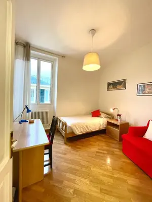 Letto o letti in una camera di Casa Potito