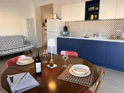 Cucina o angolo cottura di The Terrace in passeggiata a Chiavari