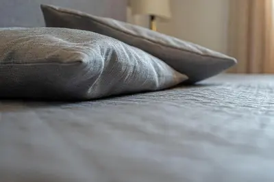 Letto o letti in una camera di Cà du Gian, ad un passo dal mare