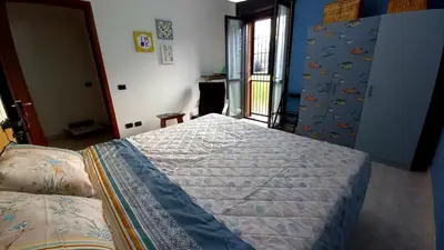 Letto o letti in una camera di Parco della danza