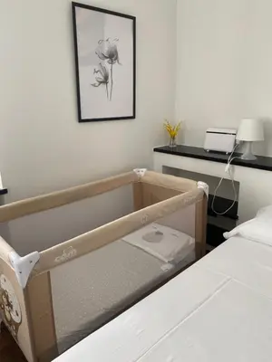 Letto o letti in una camera di Casa Ilaria
