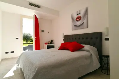 Letto o letti in una camera di B&B La casa di Graz