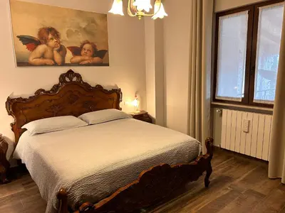 Letto o letti in una camera di B&B Il Fienile