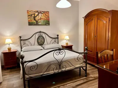 Letto o letti in una camera di B&B Il Fienile