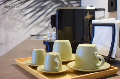 Set per la preparazione di tè e caffè presso GuerriniBNB Civico 5