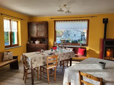 Area soggiorno di Casa Ramaceto