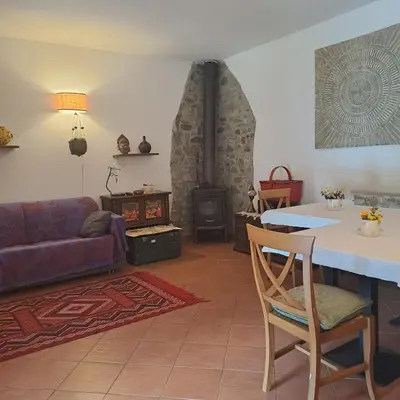 Area soggiorno di B&B La Casina Rosa La Spezia