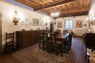 Planimetria di GuestHost - Sillicagnana Castle Villa with Swimming Pool!